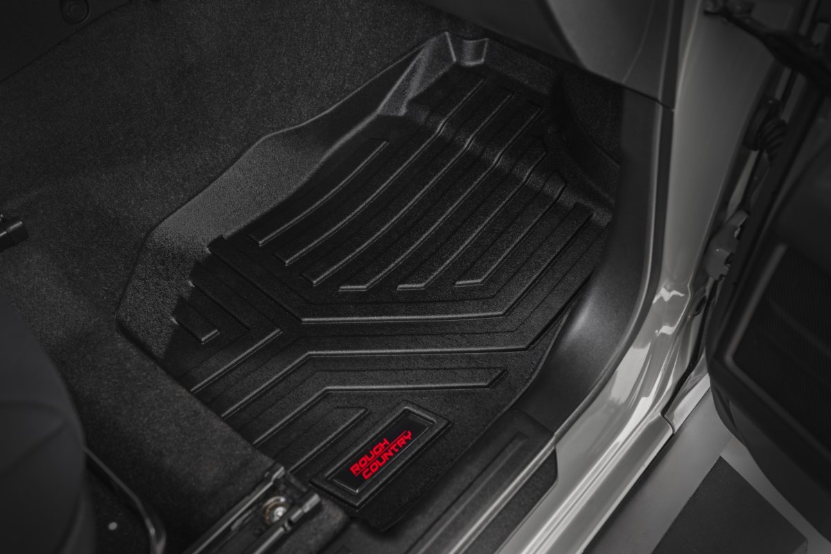 Suzuki Jimny Floor Mats - Front - Rough Country - Sure-Fit - 4WD - '18-'26